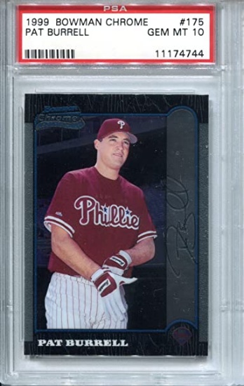 Five (5) PSA Graded Pat Burrell Rookie Cards, All One Money, All 9's or Better.