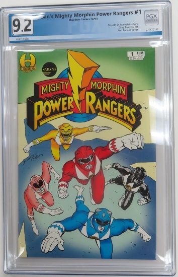 Saban's Mighty Morphin Power Rangers #1 (Dec 1994, Hamilton Comics) PGX Graded 9.2