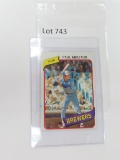 1980 Topps Baseball Paul Molitor #406