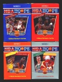 Set of Four 1990-91 Hoops Basketball Collect A Books. Jordan! Bird! Magic!