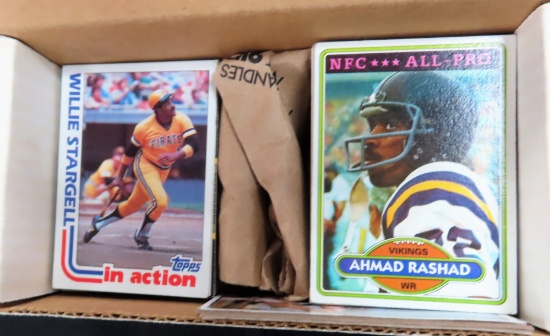 Great Collection of Mostly Pre 1985 Football, Baseball Basketball Cards incl. HOF and Star Cards.
