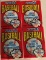 Four (4) 1991 Fleer Baseball Unopened Packs, All One Money