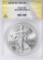 2016 $1 Silver Eagle ANACS MS-68 , American Silver Eagle, ASE, One Ounce Fine Silver.