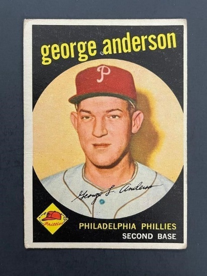 1959 TOPPS #338 SPARKY ANDERSON RC, Rookie Card