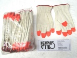 Twelve (12) Pair Size Small Memphis Leather 3213PS Industrial Grade Work Gloves, 100% Leather