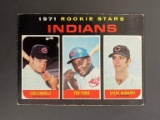 1971 TOPPS #612 INDIANS ROOKIE STARS