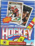 1991-92 o-pee-chee hockey box of 36 packs, packs are unopened.