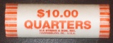 Mystery Lot $10 Face Value, State Quarter Roll, Bank Wrapped Uncirculated. State Our Choice.