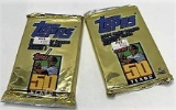 TWO (2) Unopened Packs of  2001 Topps Series 1 Baseball Cards! Both For One Money