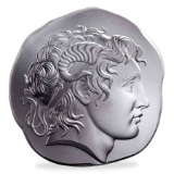 5 oz Argentia Herakles High Relief Silver Round .9999 Fine, Ultra-High Relief Sculptural Art Round