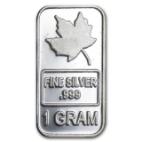 One Gram .999 Fine Silver, Style May Differ to Current Inventory.