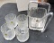 Vintage HOYA (made in Japan) Drink Set with ice bucket and rocks glasses. $17.85 Shipping.