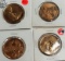 Four (4) Bronze JFK Medals, Estate Find, All One Money
