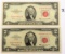 TWO (2) $2 U.S. Notes, 1953 amd 1963. both for one money