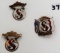 1909 Chcago Sok Slet Pins (Czech Gymnastics Festival)