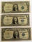 Three (3) 1935 $1 Silver Certificates, All One Money