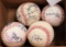 Estate Find: Four (4) Multi Player Signed Baseballs. All One Money.