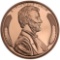 TWO (2) X The Money: One Ounce .999 Fine Copper Lincoln Head Bullion Round. 2X$