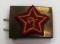 Belt Buckle with attached soviet star patch.