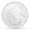 1 Oz .999 Fine Silver Bullion Round, Buffalo Lakota Warrior