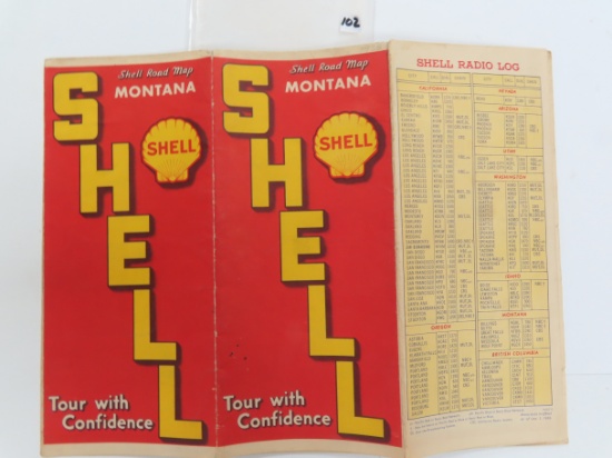 1938 SHELL MONTANA Road Map