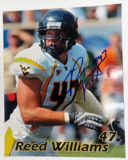 Reed Williams Signed 8"x10" with Five Star COA # FS224362, Online Verify.
