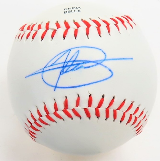 Jasson Domínguez Signed Baseball with Heritage Authentication # 46272, Online Verify.