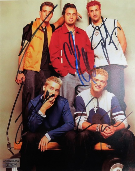 Signed by Five: NSYNC Signed autographed photo with Authentication Direct COA # 2334270, Online