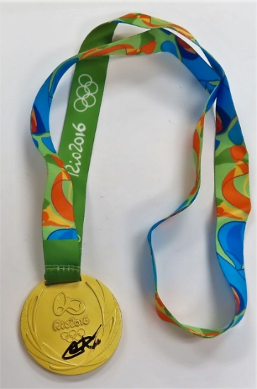 Carmelo Anthony Signed Olympic Medal 2016, Not Real Gold. heritage coa # 45423, online verfiy,