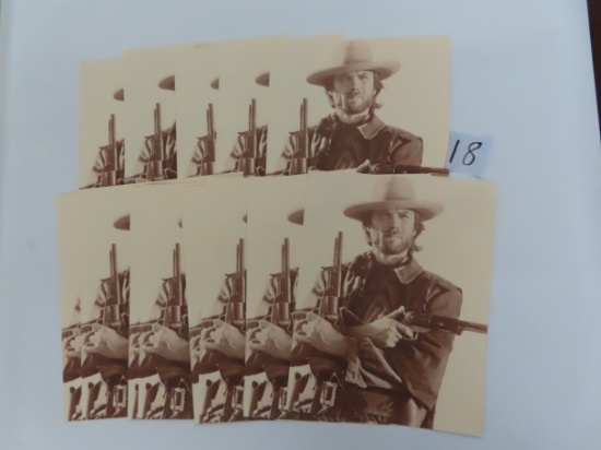 Twelve (12) Clint Eastwood 11"x14" Prints. Estate Find. All One Money