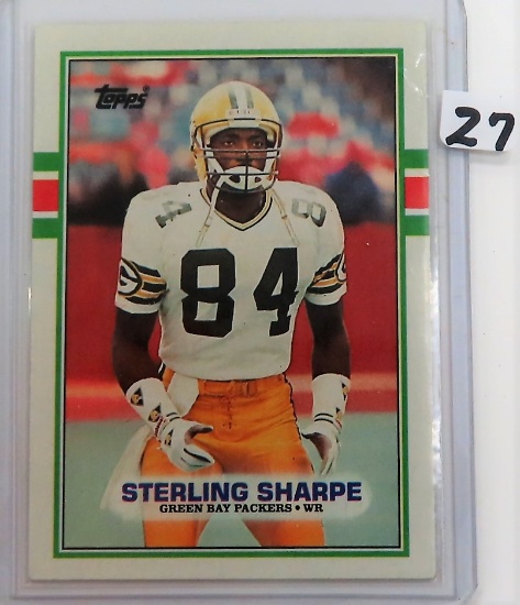 1989 TOPPS Sterling Sharpe Rookie Card #379 Packers