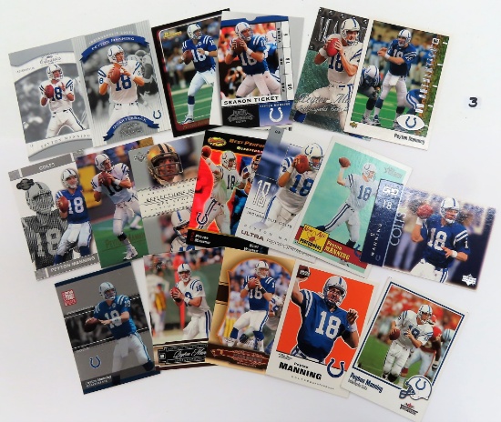 Eighteen (18) Peyton Manning Football Cards