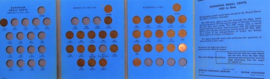 Vintage Whitman Album with (32) Canadian small cents.