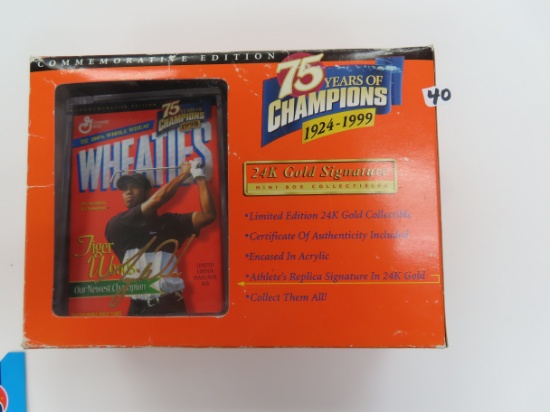 1999 Tiger Woods Mini Wheaties Box, IN BOX.