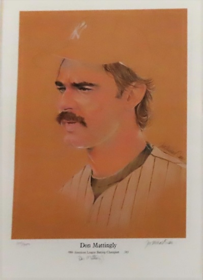 #104/343 1984 Signed Don Mattingly AL Batting Champion .343 12"x18" Print. $17.85 Shipping