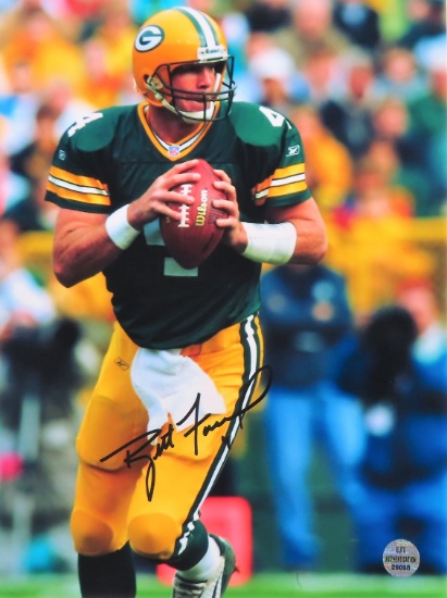 Brett Favre Signed 8"x10" with Elite COA # 26058, Online Verify.