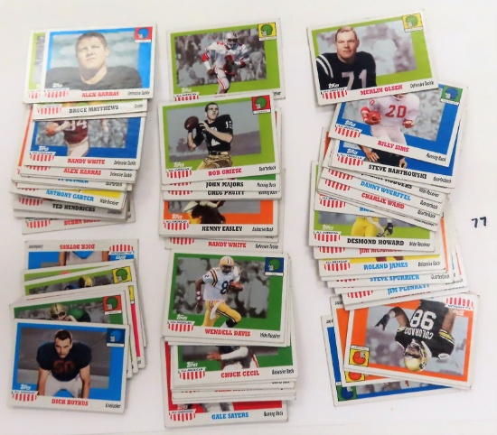 Collection of 2005 Topps Football All American Cards.