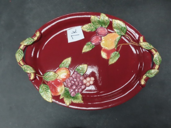 NO SHIPPING, Pick Up Only: 16" Fitz and Floyd Renaissance Platter, IN BOX.