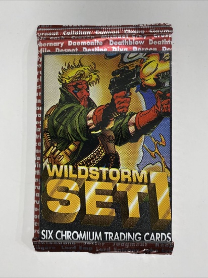 ONE (1) Unopened Pack: 1994 Wildstorm Set 1 Chromium  Image Comics (SIX CARDS PER PACK) Autos?