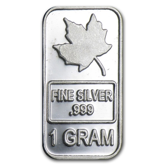 One Gram .999 Fine Silver, Style May Differ to Current Inventory.