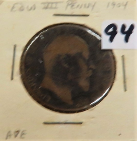 1904 British Edward VII Penny