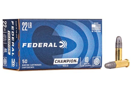 Fifty (50) Rounds: FEDERAL LIGHTNING 22LR 1240FPS 40GR LEAD-Round Nose, #510