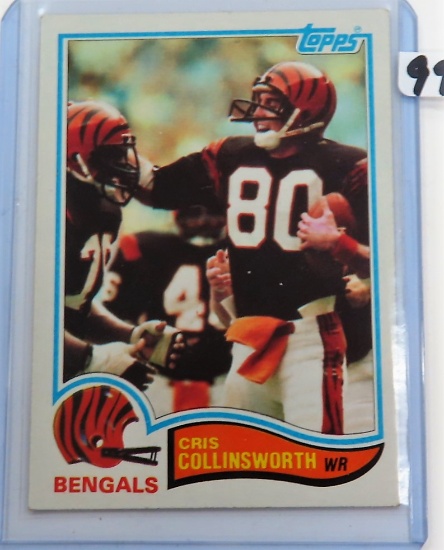 1982 CRIS COLLINSWORTH TOPPS FOOTBALL ROOKIE CARD # 44 BENGALS