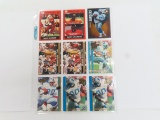 Nine (9) Barry Sanders Football Cards