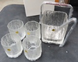 Vintage HOYA (made in Japan) Drink Set with ice bucket and rocks glasses. $17.85 Shipping.