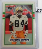 1989 TOPPS Sterling Sharpe Rookie Card #379 Packers
