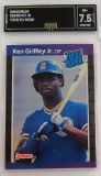 1989 Donruss Ken Griffey Jr. #33 Rookie, GMA Graded 7.5