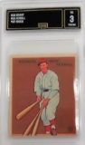 1933 Goudey Rick Ferrell Card #197 ROOKIE CARD, GMA Graded 3