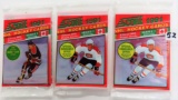Three (3) 1991 SCORE Hockey Series 1 Unopened Packs, English.