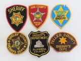 SIX (6) Sheriff Patches, All One Money.
